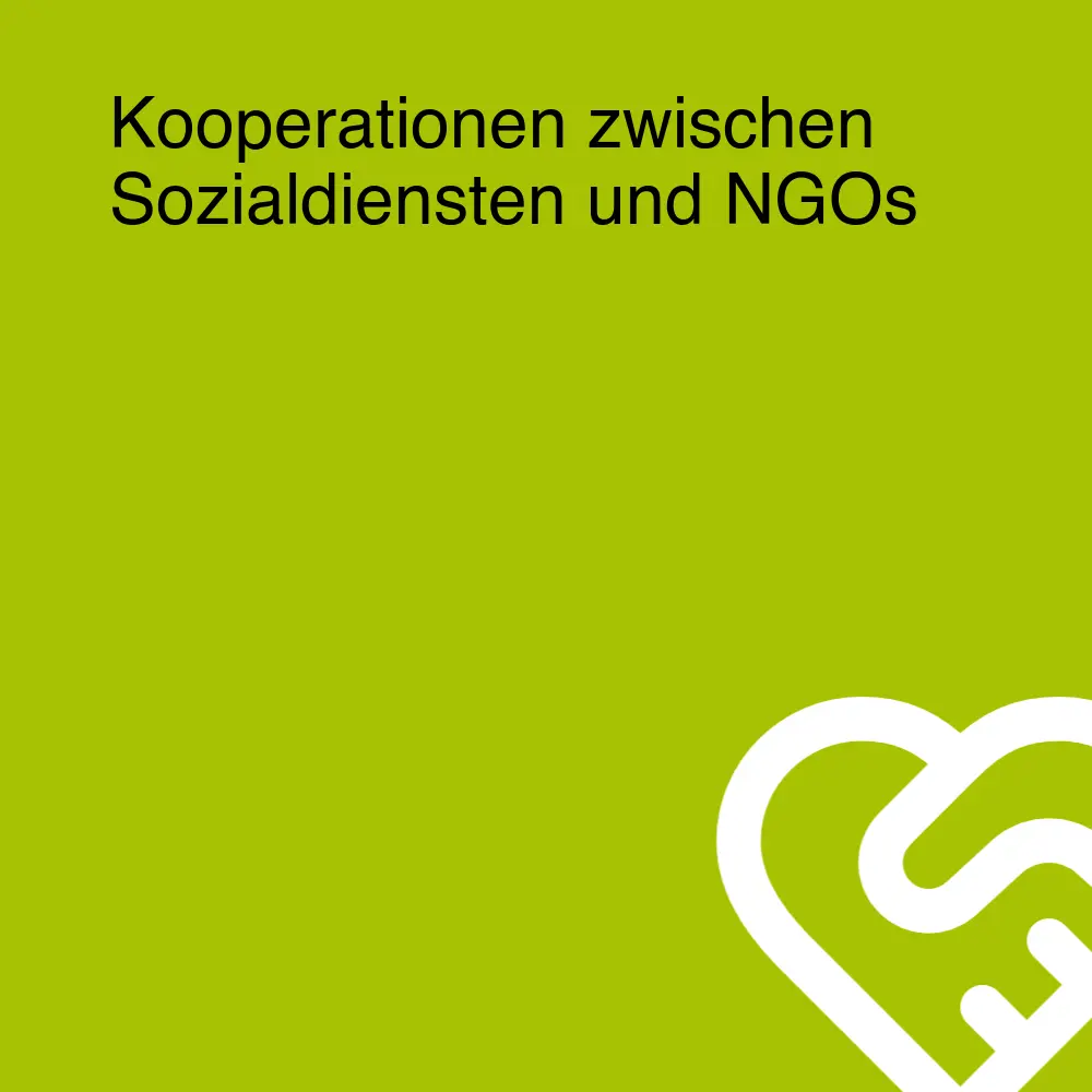 Kooperationen zwischen Sozialdiensten und NGOs Kooperationen zwischen Sozialdiensten und NGOs