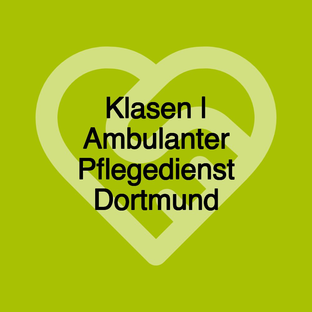 Klasen | Ambulanter Pflegedienst Dortmund