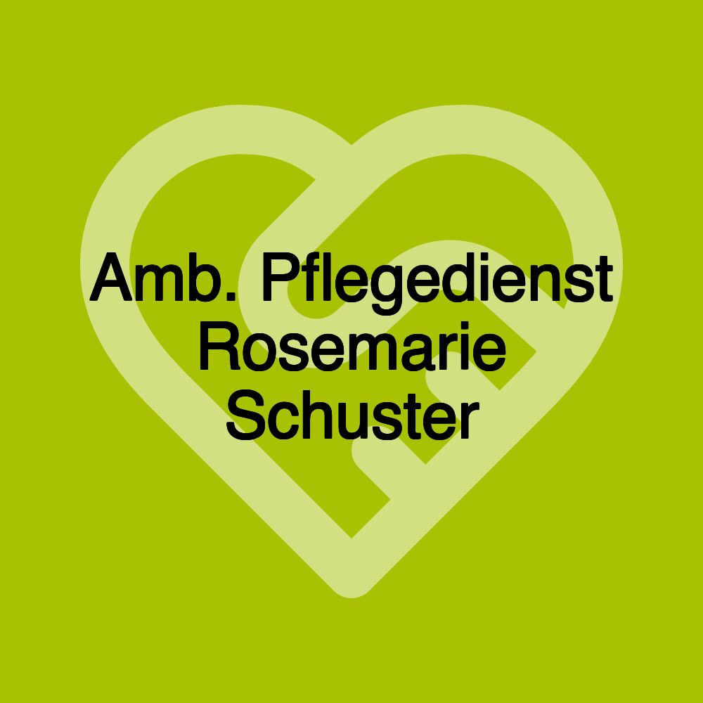 Amb. Pflegedienst Rosemarie Schuster