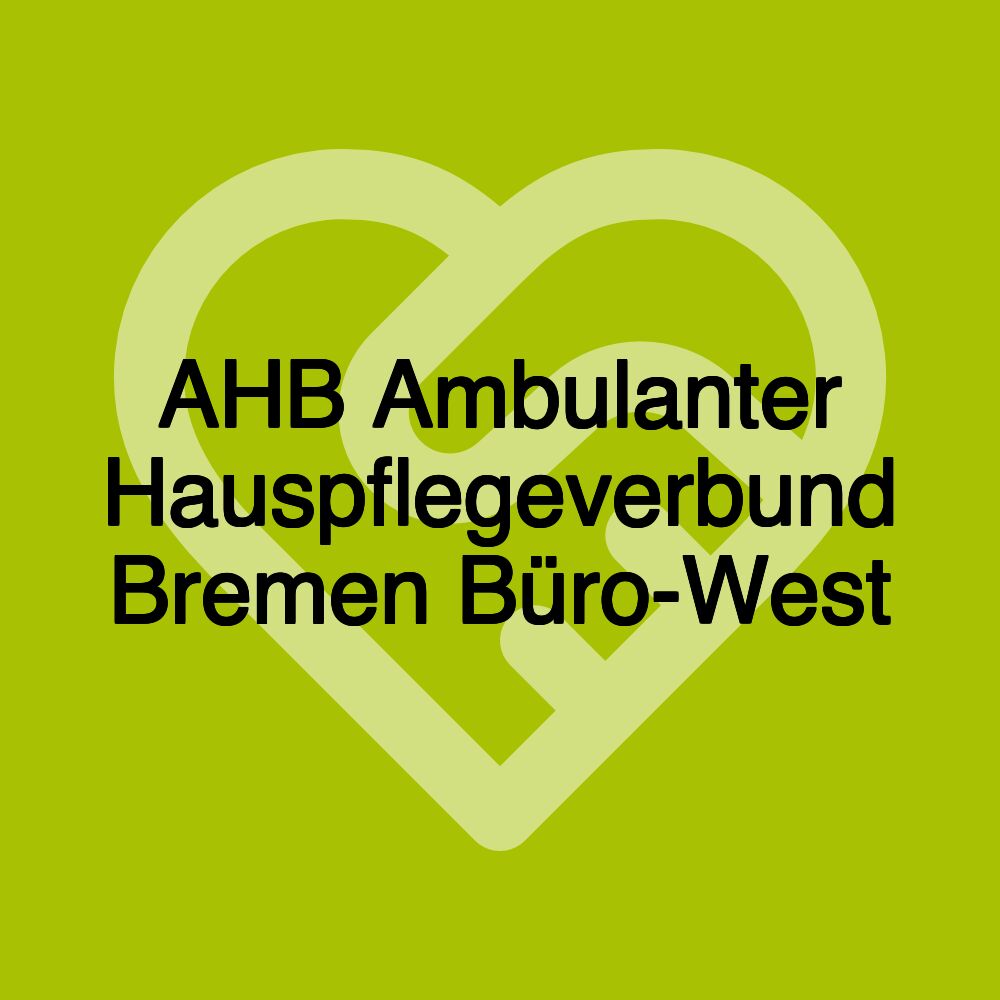 AHB Ambulanter Hauspflegeverbund Bremen Büro-West