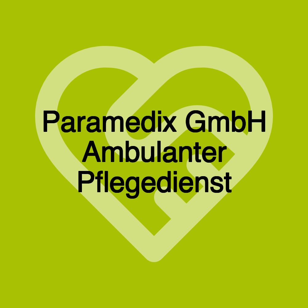 Paramedix GmbH Ambulanter Pflegedienst