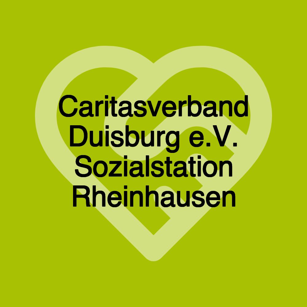 Caritasverband Duisburg e.V. Sozialstation Rheinhausen