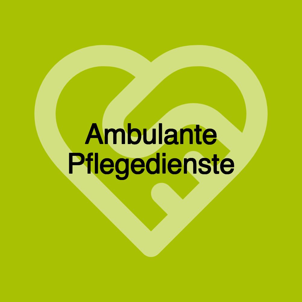 Ambulante Pflegedienste