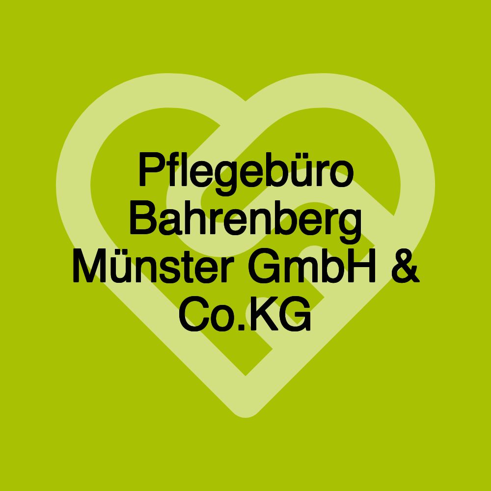 Pflegebüro Bahrenberg Münster GmbH & Co.KG