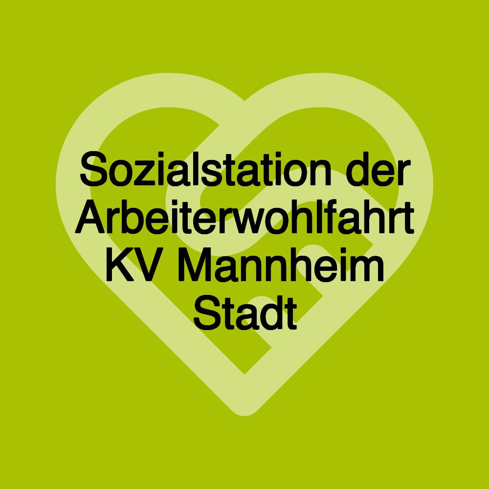 Sozialstation der Arbeiterwohlfahrt KV Mannheim Stadt