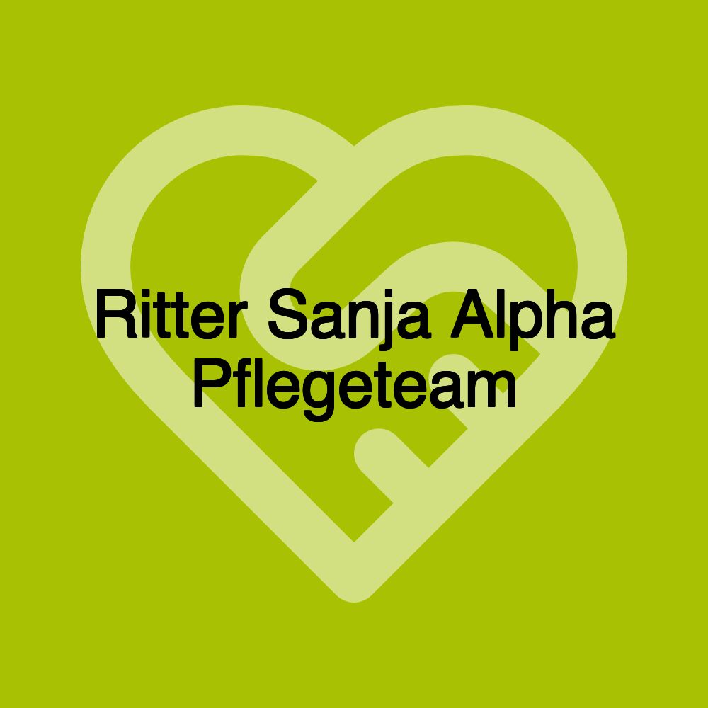 Ritter Sanja Alpha Pflegeteam