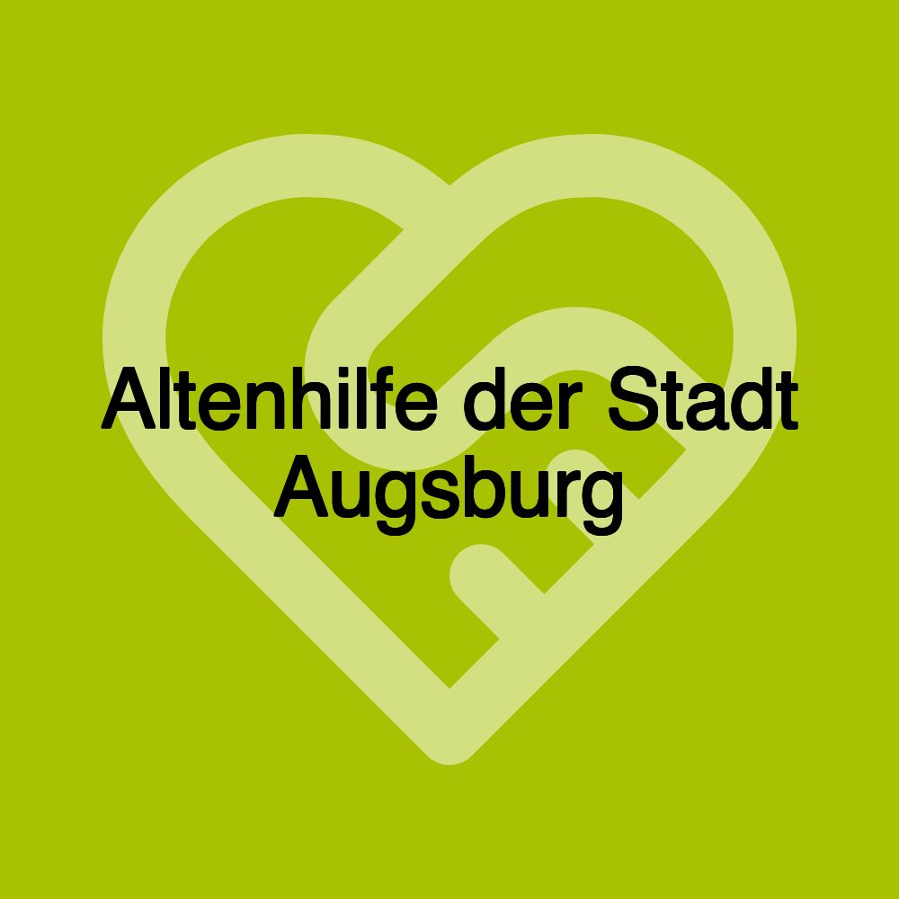 Altenhilfe der Stadt Augsburg