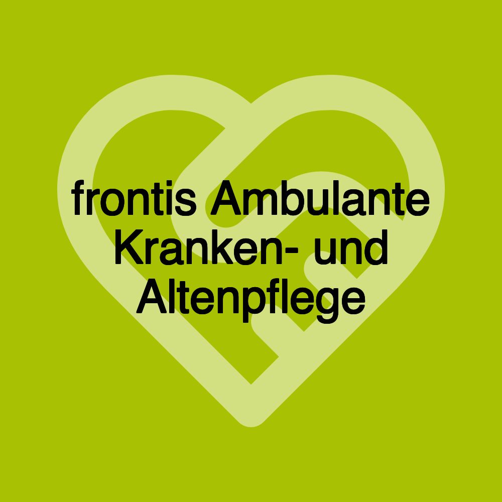 frontis Ambulante Kranken- und Altenpflege