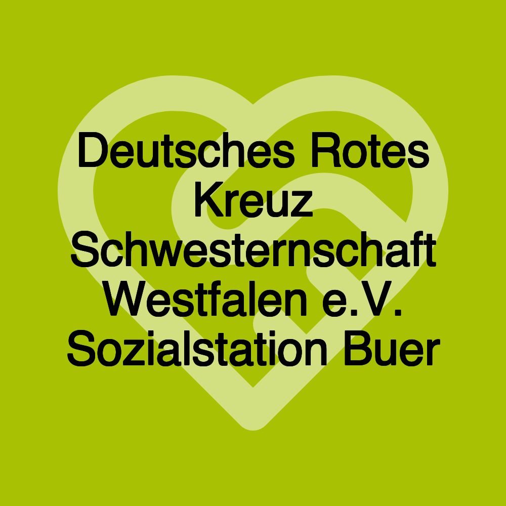 Deutsches Rotes Kreuz Schwesternschaft Westfalen e.V. Sozialstation Buer