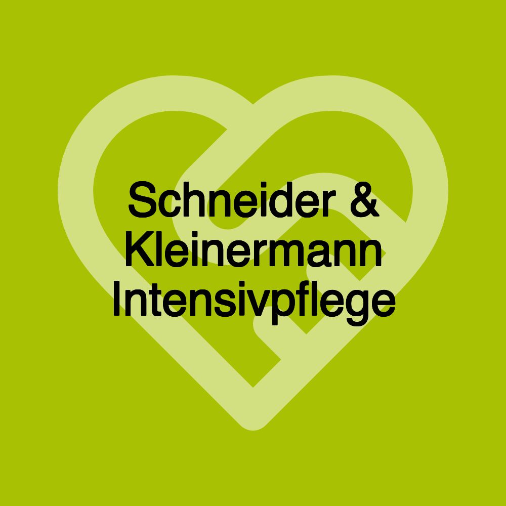 Schneider & Kleinermann Intensivpflege