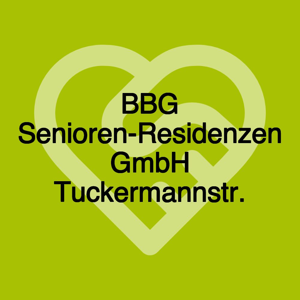 BBG Senioren-Residenzen GmbH Tuckermannstr.