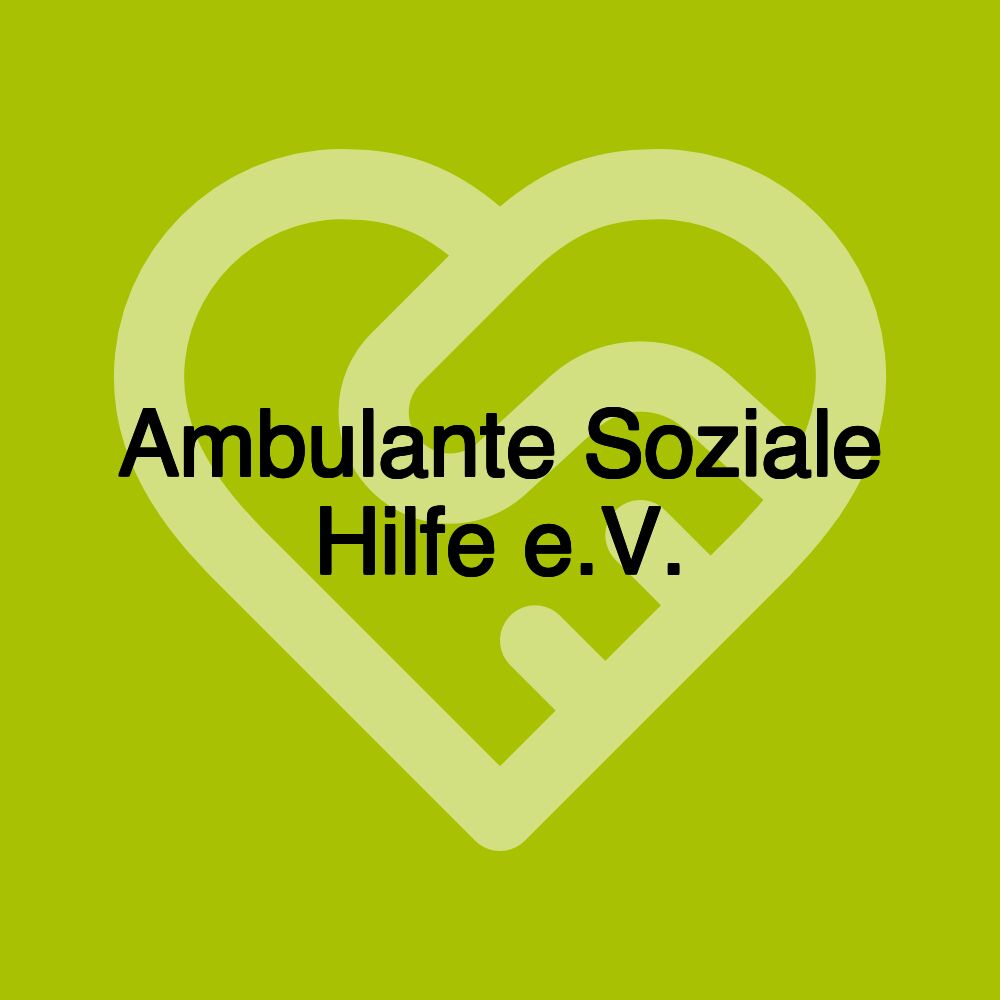 Ambulante Soziale Hilfe e.V.