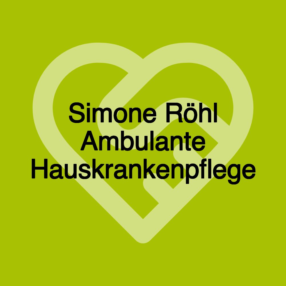 Simone Röhl Ambulante Hauskrankenpflege