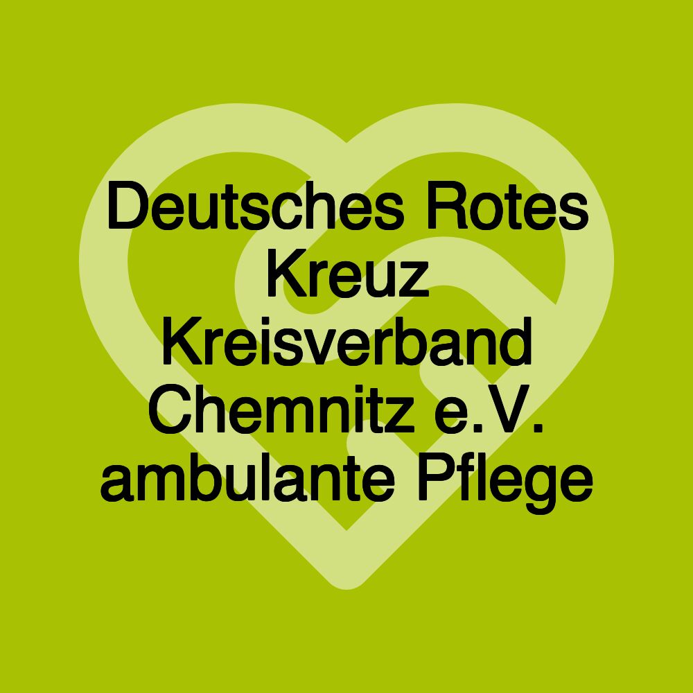 Deutsches Rotes Kreuz Kreisverband Chemnitz e.V. ambulante Pflege