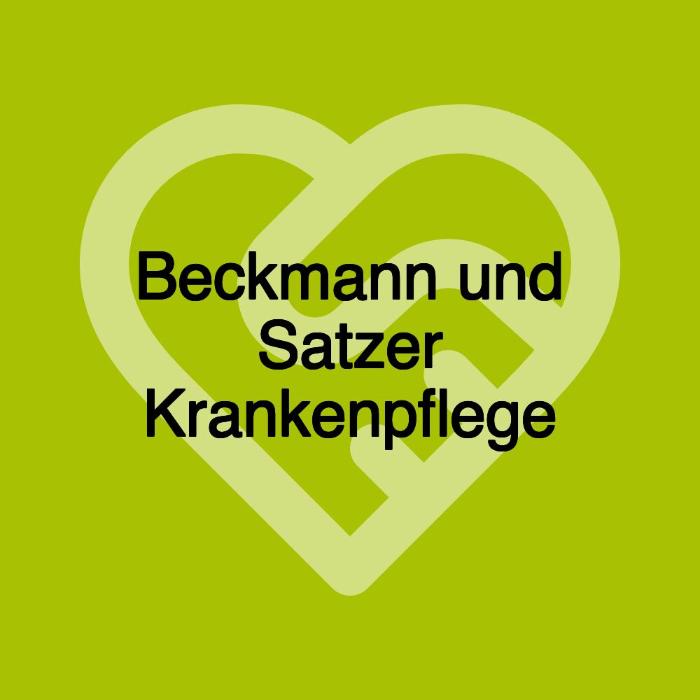 Beckmann und Satzer Krankenpflege