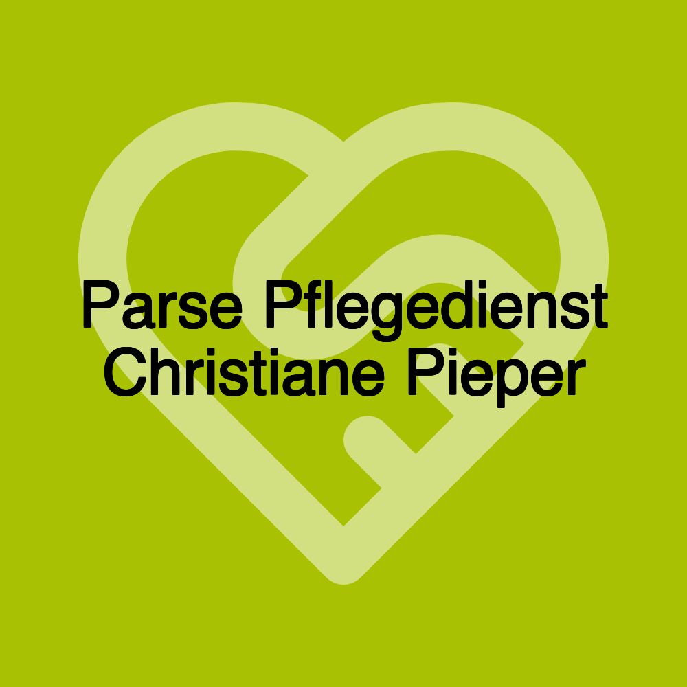 Parse Pflegedienst Christiane Pieper