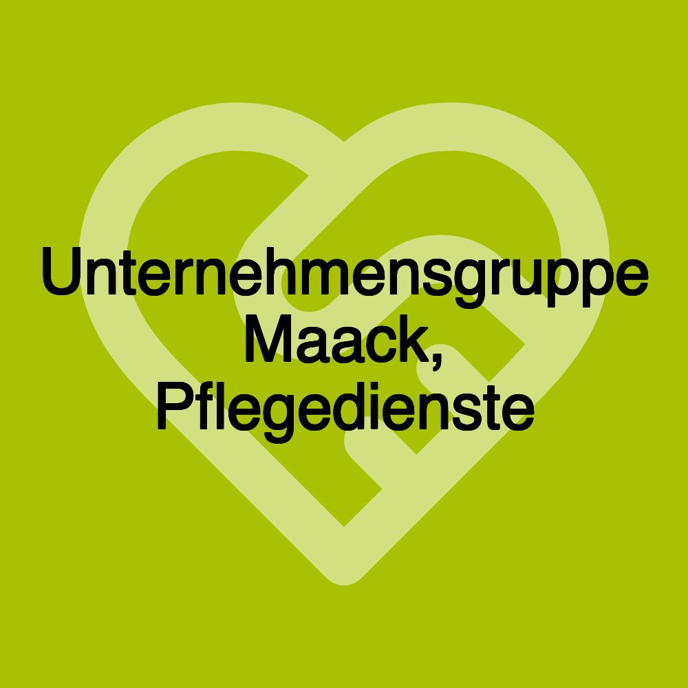 Unternehmensgruppe Maack, Pflegedienste