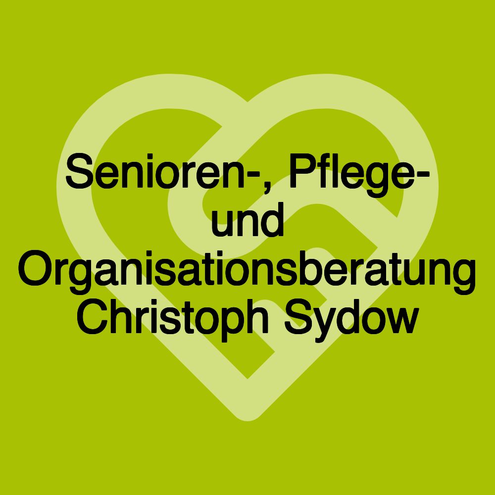 Senioren-, Pflege- und Organisationsberatung Christoph Sydow