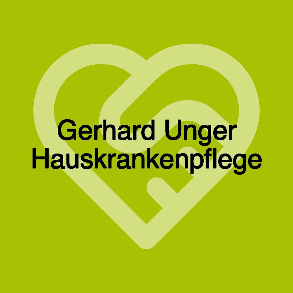 Gerhard Unger Hauskrankenpflege