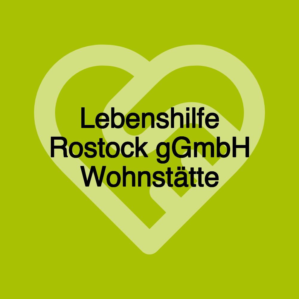 Lebenshilfe Rostock gGmbH Wohnstätte