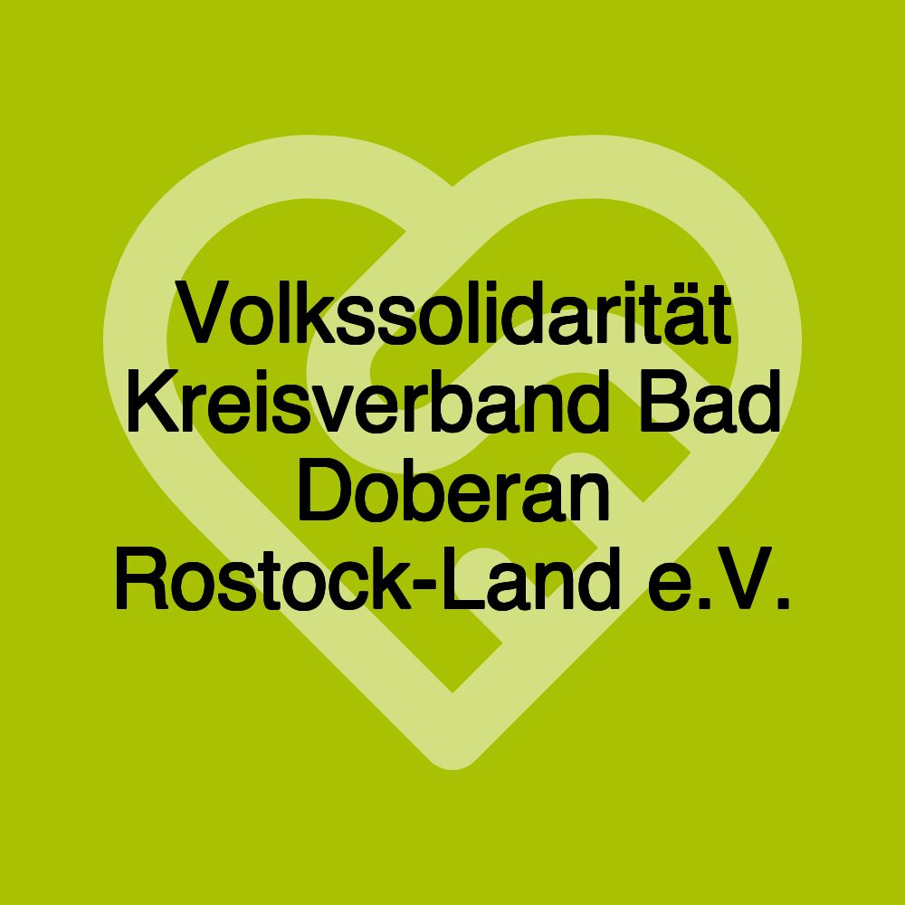 Volkssolidarität Kreisverband Bad Doberan Rostock-Land e.V.