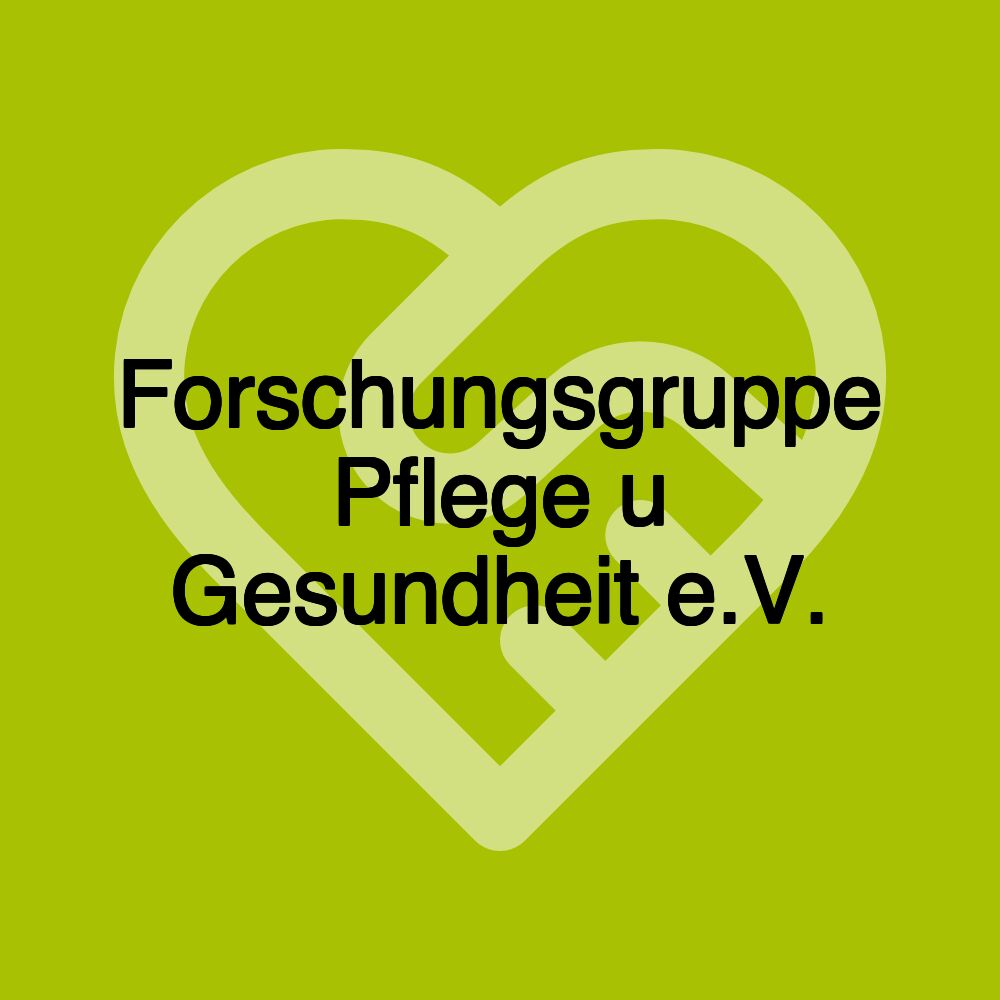 Forschungsgruppe Pflege u Gesundheit e.V.