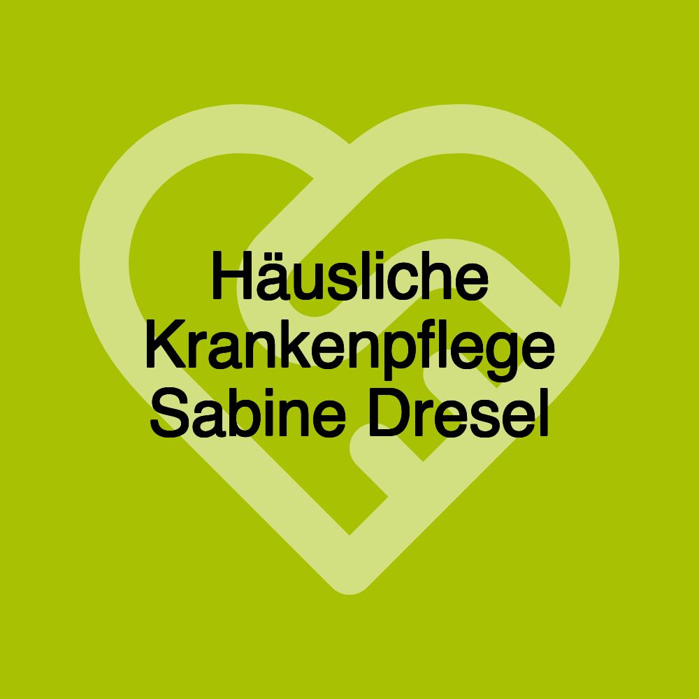 Häusliche Krankenpflege Sabine Dresel