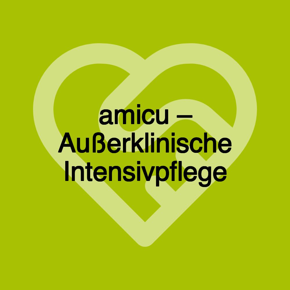 amicu – Außerklinische Intensivpflege