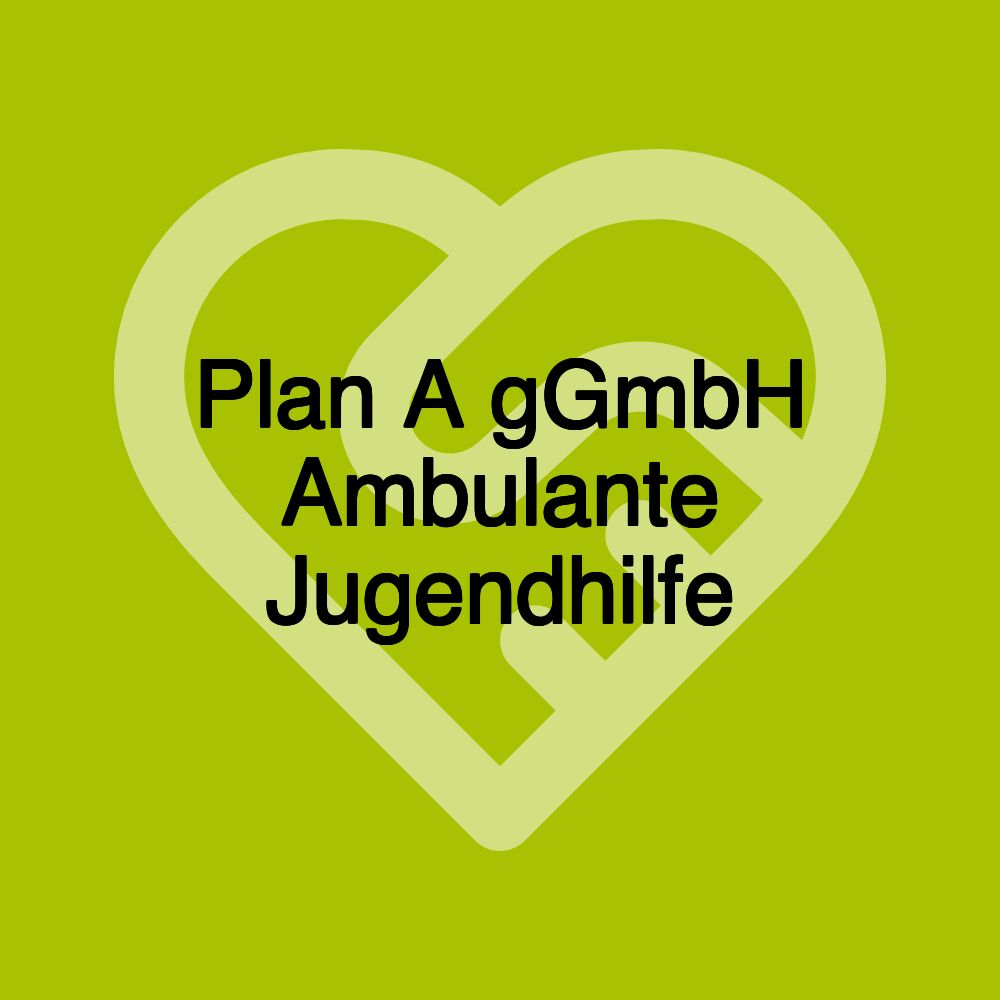 Plan A gGmbH Ambulante Jugendhilfe