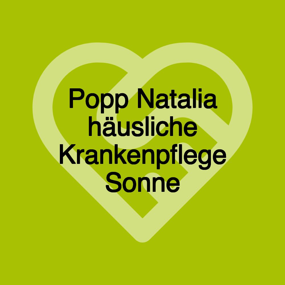 Popp Natalia häusliche Krankenpflege Sonne