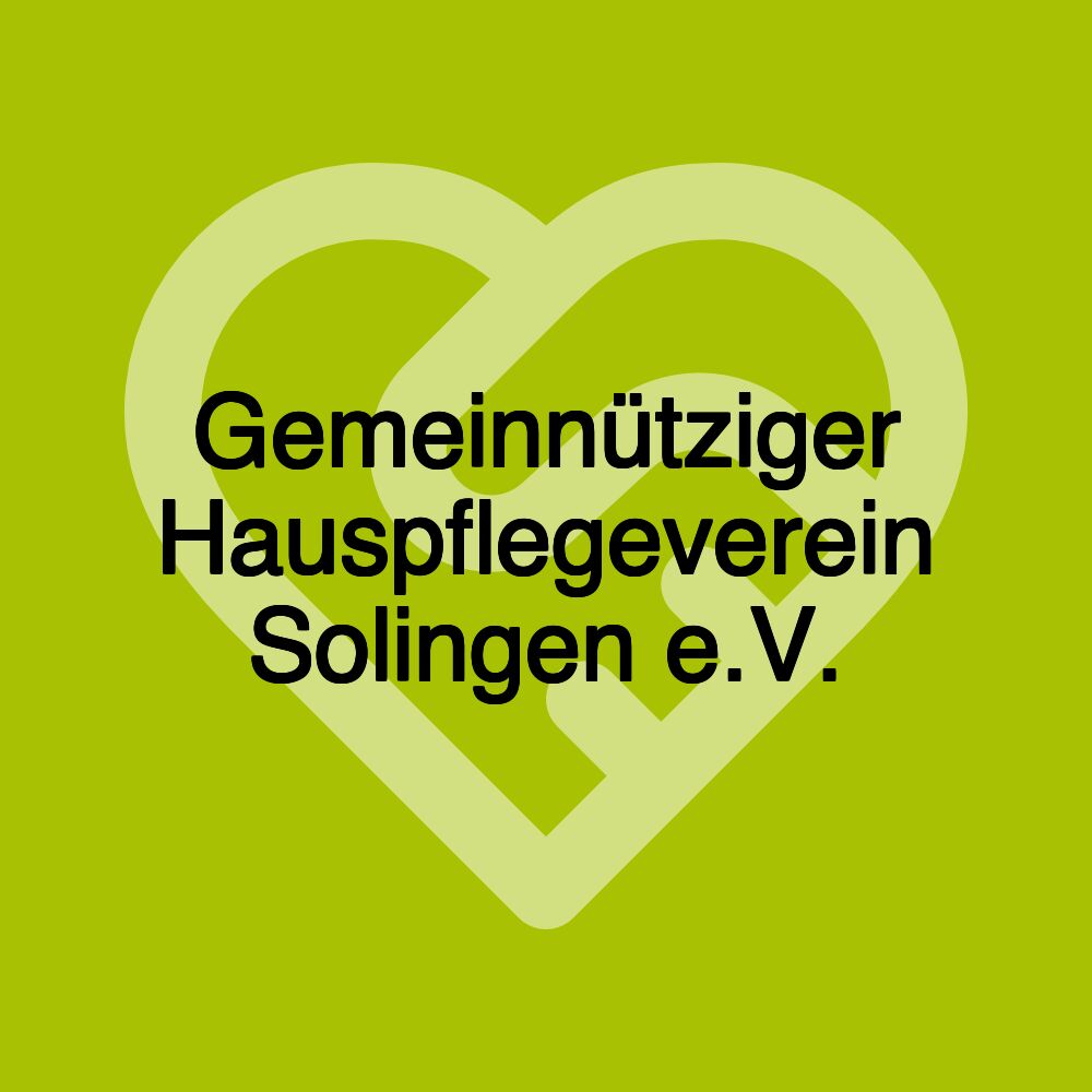 Gemeinnütziger Hauspflegeverein Solingen e.V.