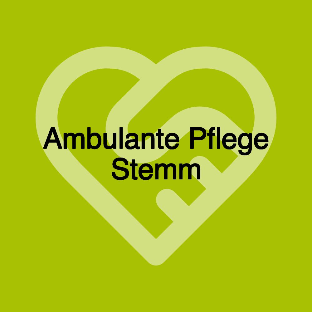 Ambulante Pflege Stemm