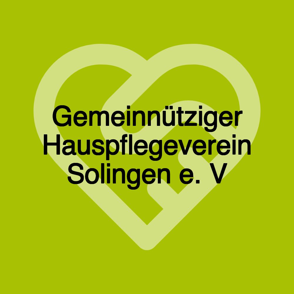 Gemeinnütziger Hauspflegeverein Solingen e. V