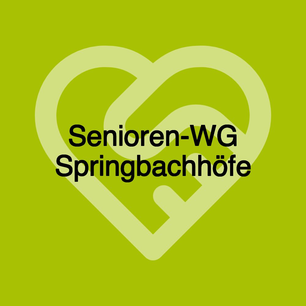 Senioren-WG Springbachhöfe