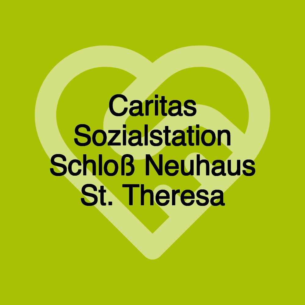 Caritas Sozialstation Schloß Neuhaus St. Theresa