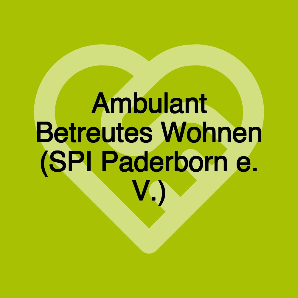 Ambulant Betreutes Wohnen (SPI Paderborn e. V.)