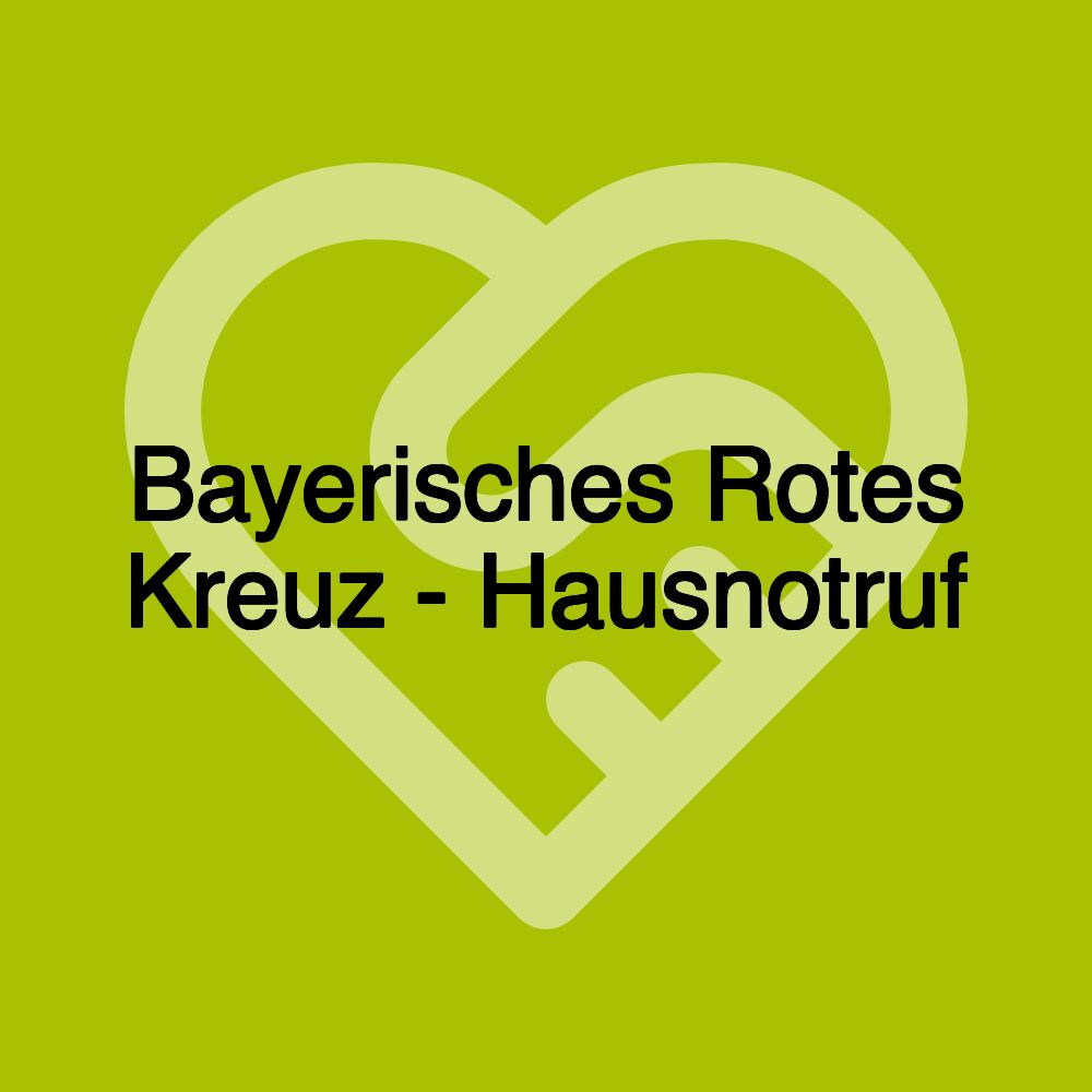 Bayerisches Rotes Kreuz - Hausnotruf