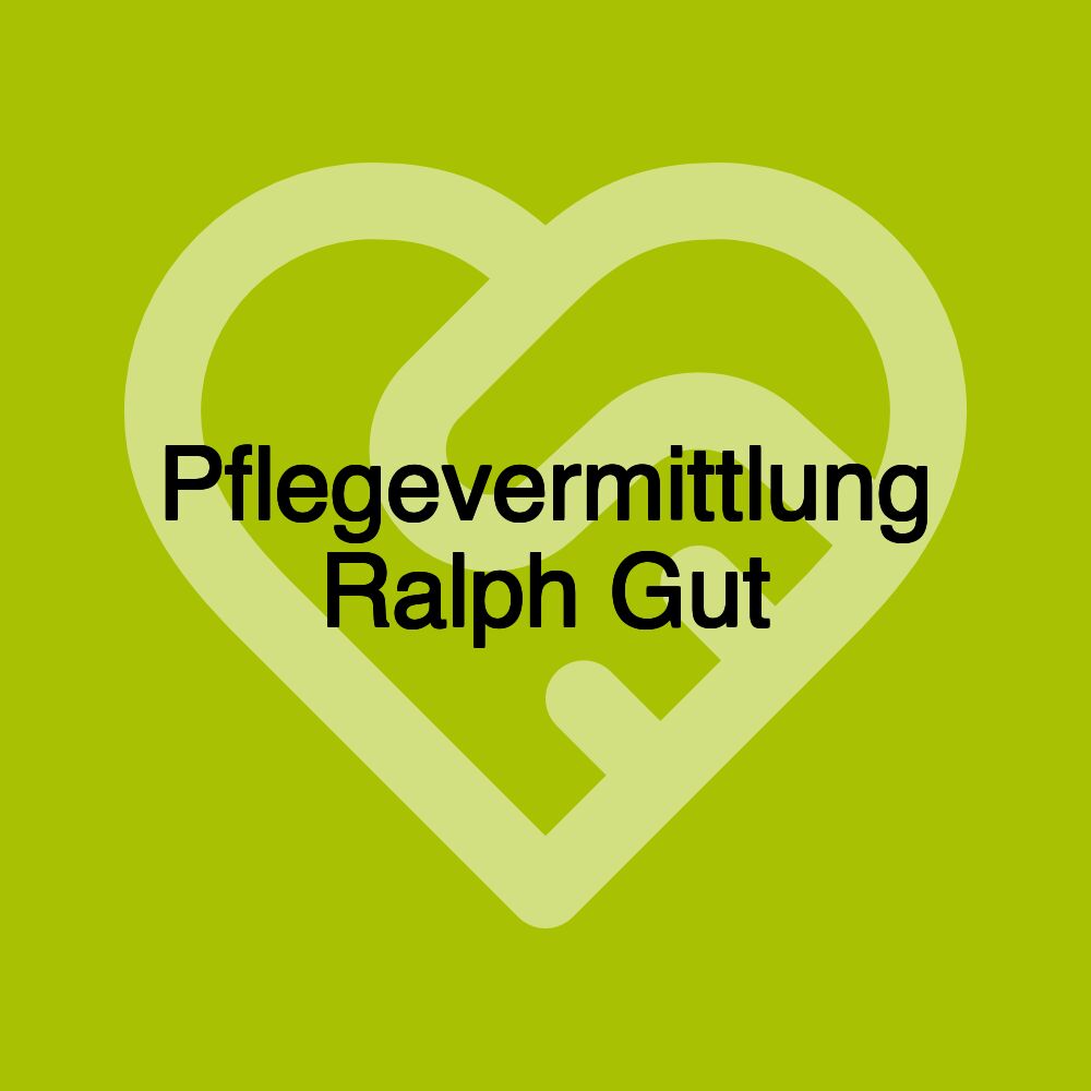 Pflegevermittlung Ralph Gut