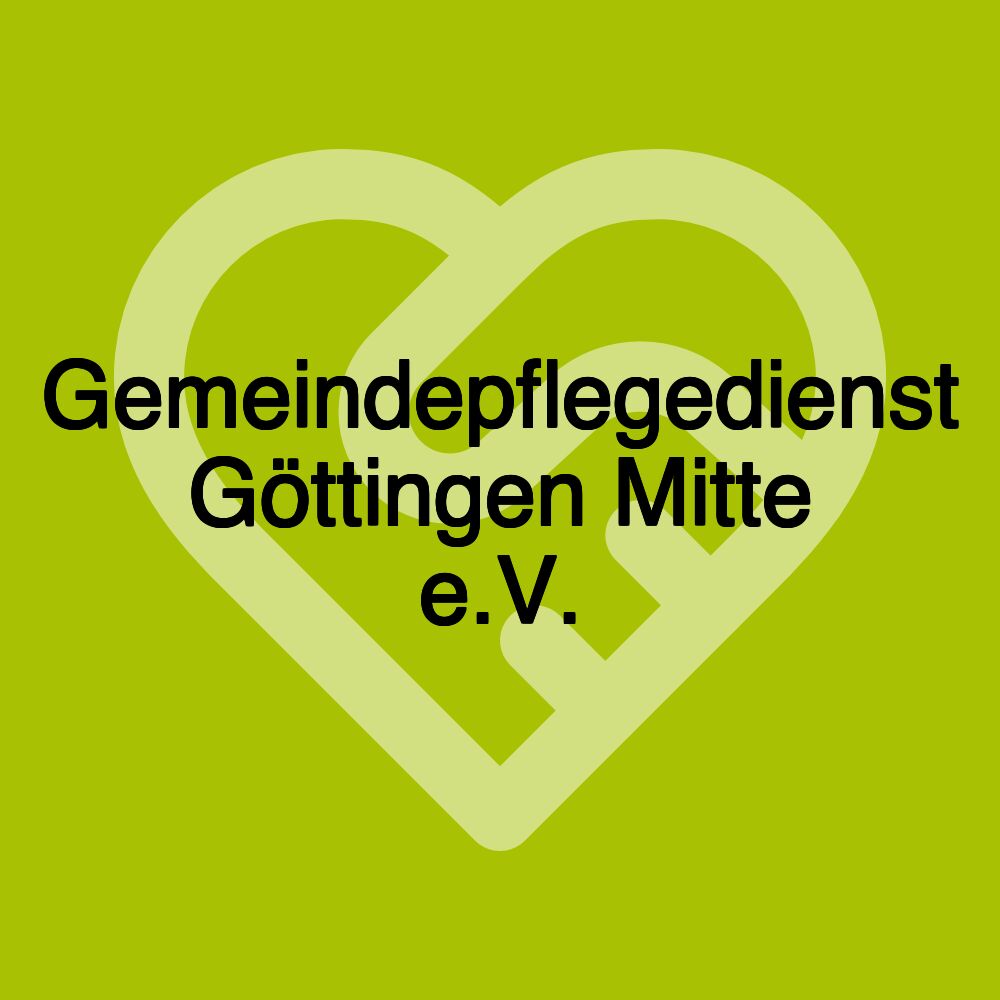 Gemeindepflegedienst Göttingen Mitte e.V.