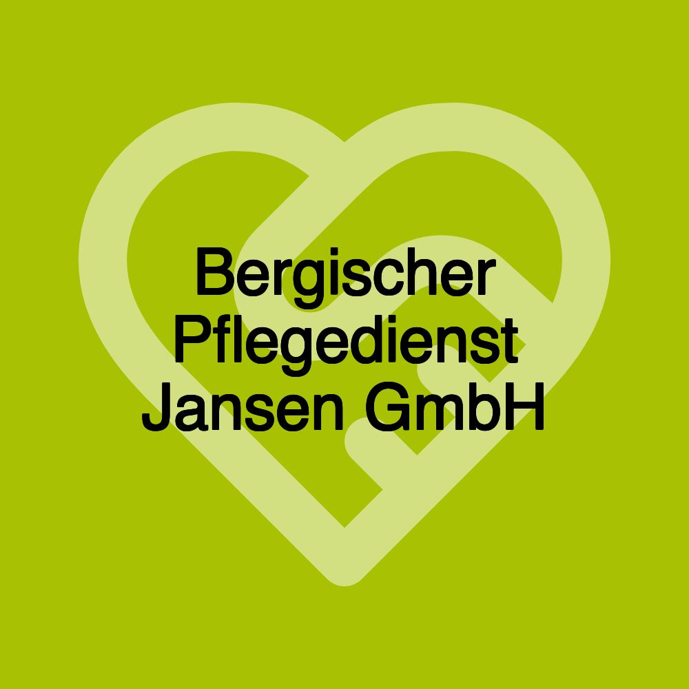 Bergischer Pflegedienst Jansen GmbH