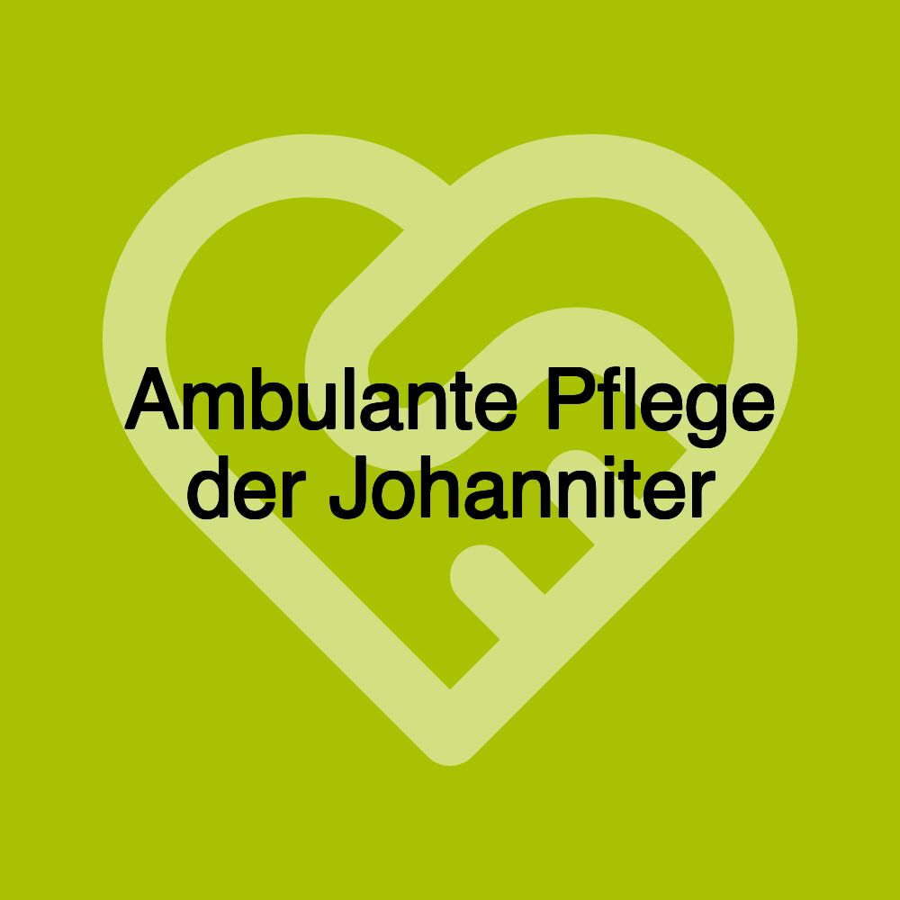 Ambulante Pflege der Johanniter