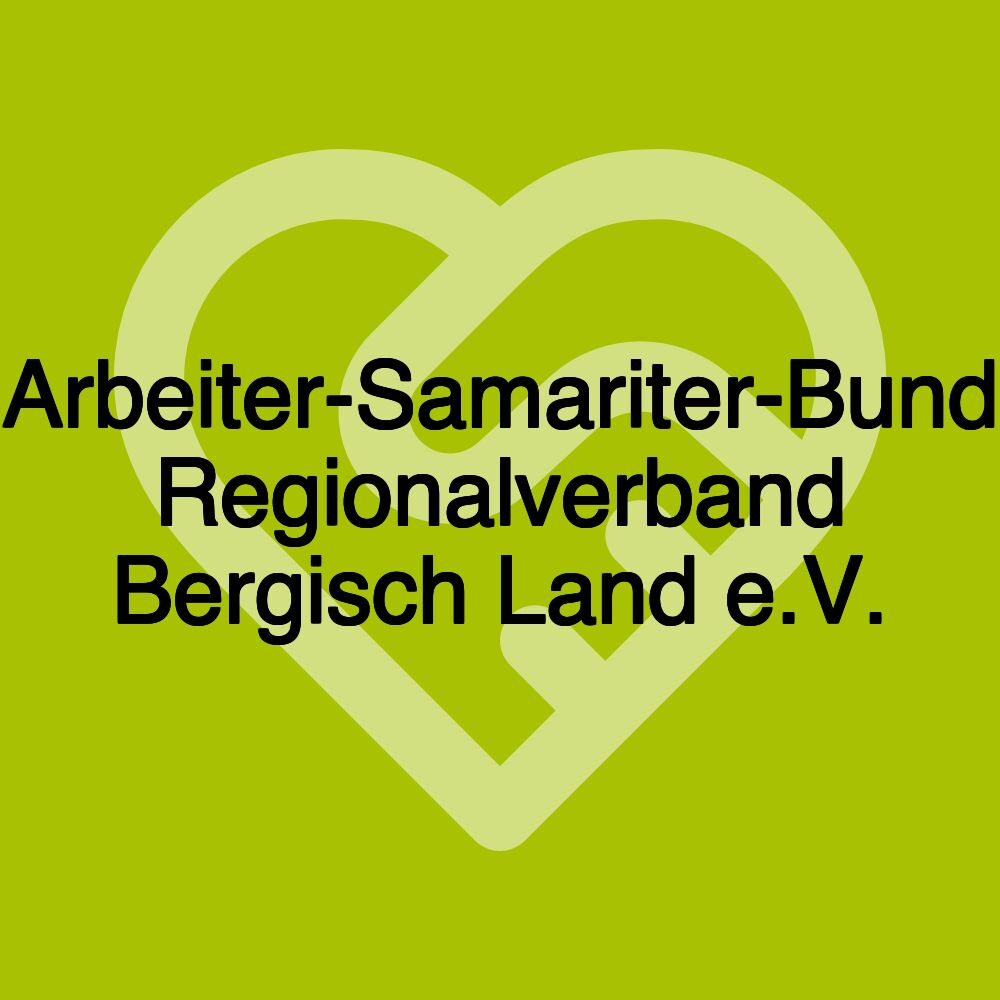 Arbeiter-Samariter-Bund Regionalverband Bergisch Land e.V.