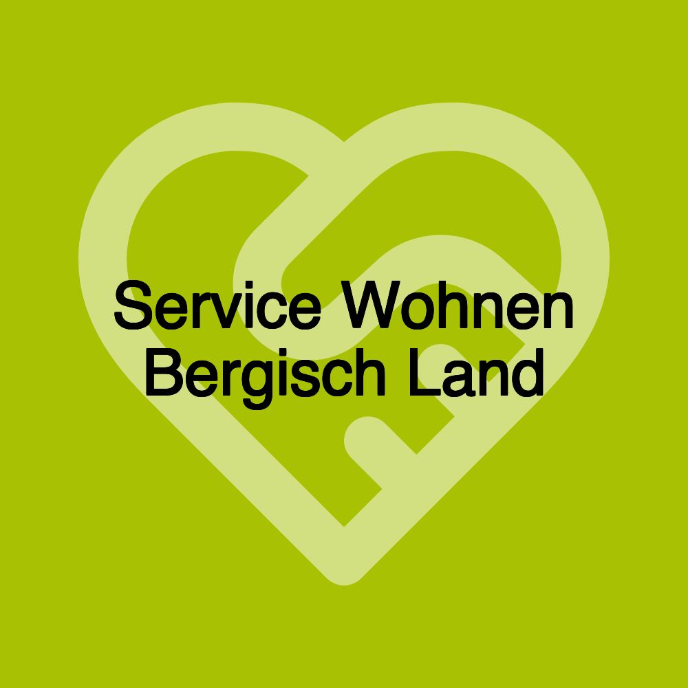 Service Wohnen Bergisch Land