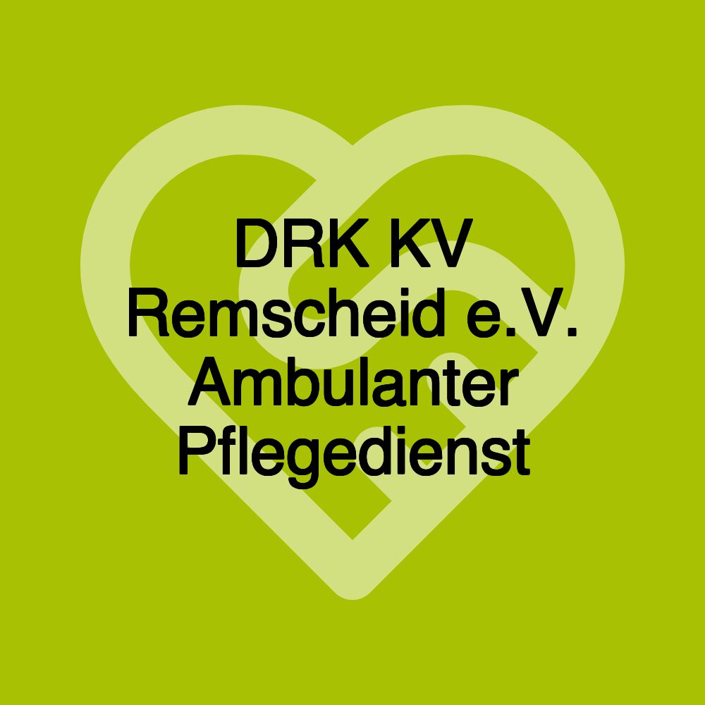 DRK KV Remscheid e.V. Ambulanter Pflegedienst