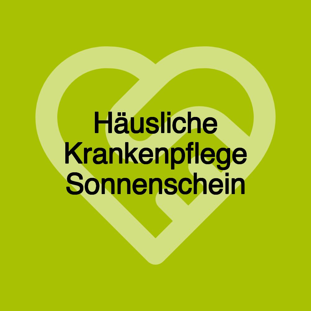 Häusliche Krankenpflege Sonnenschein