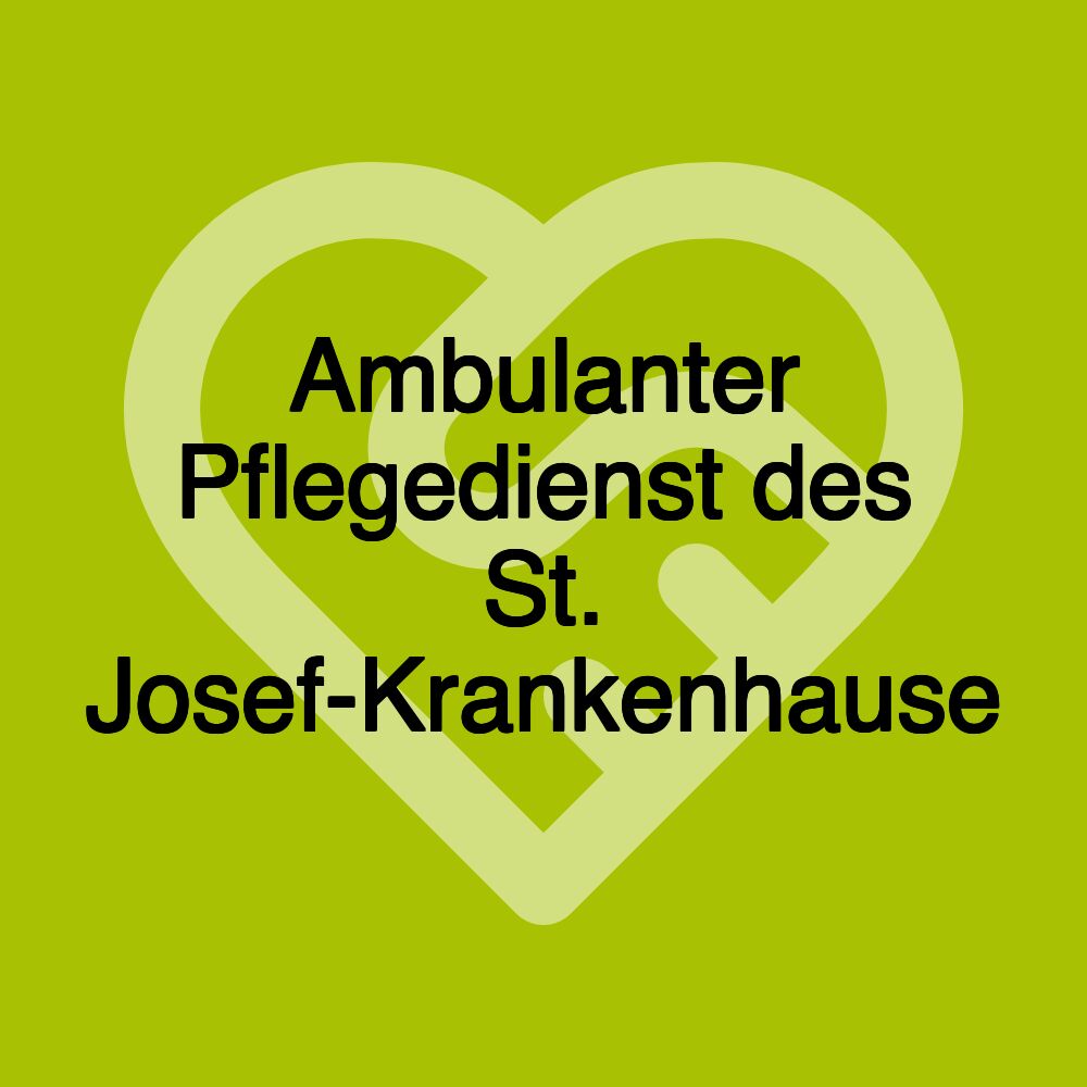 Ambulanter Pflegedienst des St. Josef-Krankenhause