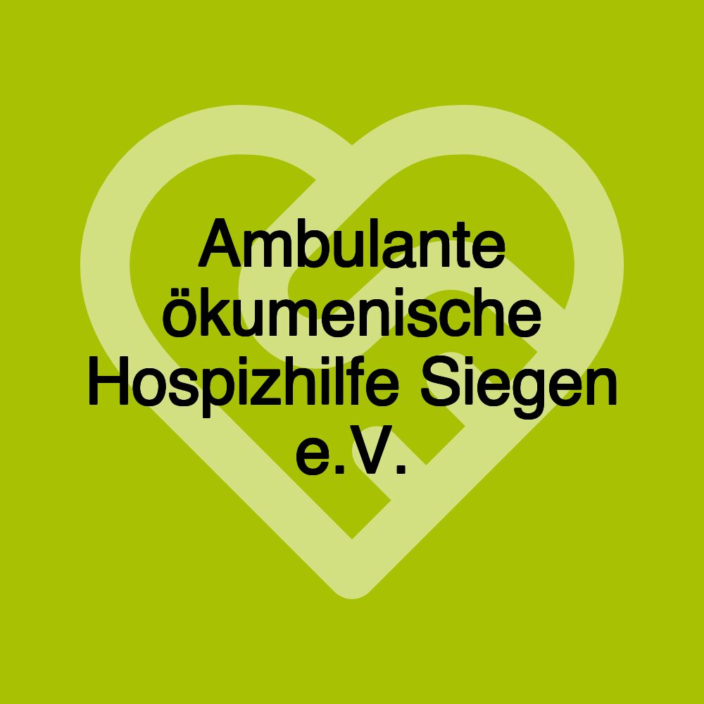 Ambulante ökumenische Hospizhilfe Siegen e.V.