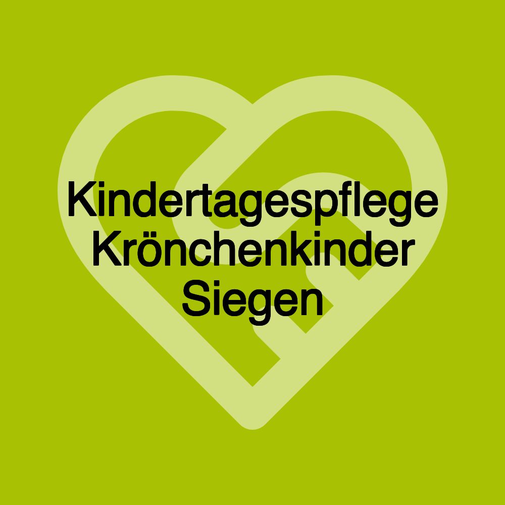 Kindertagespflege Krönchenkinder Siegen