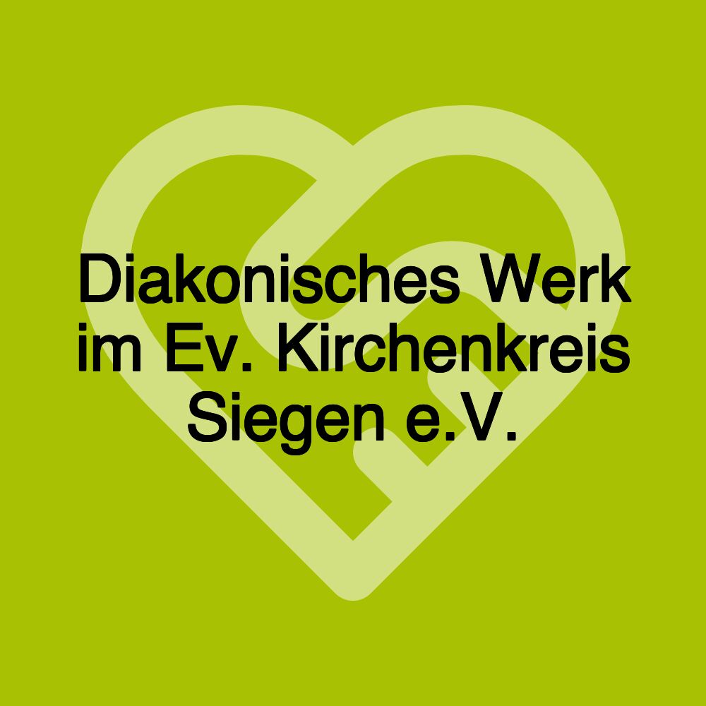 Diakonisches Werk im Ev. Kirchenkreis Siegen e.V.