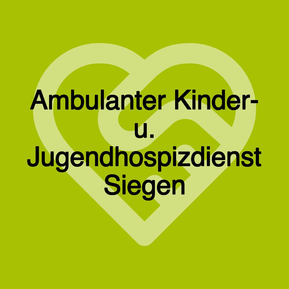 Ambulanter Kinder- u. Jugendhospizdienst Siegen